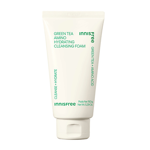 INNISFREE Увлажняющая пенка для умывания с экстрактом зеленого чая и аминокислотами Green Tea 150 #1