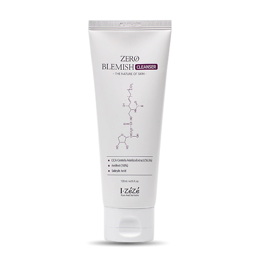 IZEZE Пенка для умывания для проблемной кожи Zero Blemish Cleanser 120 #1