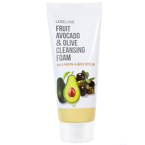 LEBELAGE Пенка для умывания с Авокадо и Оливой фруктовая Увлажняющая Foam Fruit Avocado&Olive 100 #1