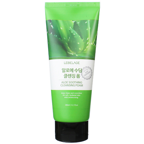 LEBELAGE Пенка для умывания с Алоэ Увлажняющая Cleansing Foam Aloe 180 #1