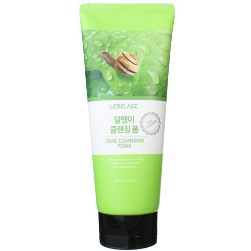 LEBELAGE Пенка для умывания с Муцином улитки Регенерирующая Cleansing Foam Snail 180 #1