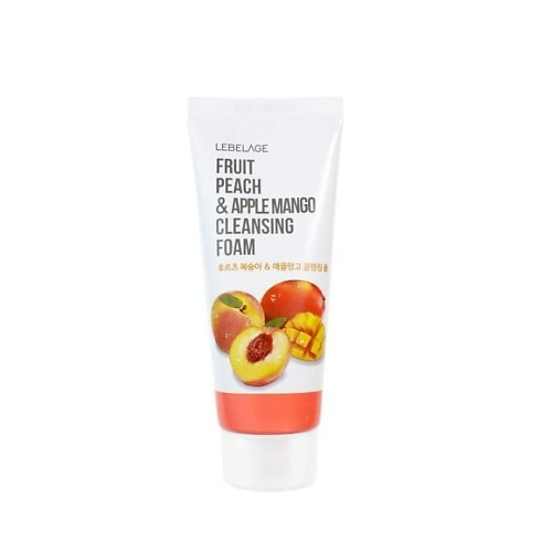 LEBELAGE Пенка для умывания с экстрактами персика и манго Fruit Peach & Apple Mango 100 #1