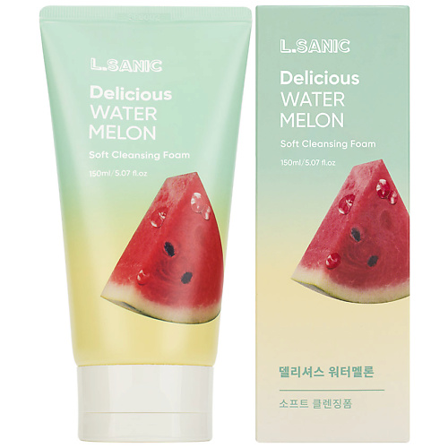 LSANIC Пенка для умывания Очищающая с экстрактом арбуза Delicious Watermelon Soft Cleansing Foam 150 #1