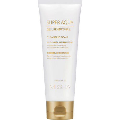 MISSHA Пенка для умывания Super Aqua Cell Renew с секрецией улитки 100 #1