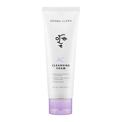 OTTIE Успокаивающая пенка с салициловой кислотой BHA Derma-clera AC Cleansing Foam 120 #1