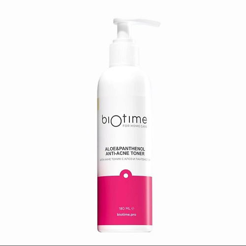 BIOTIME FOR HOME CARE Увлажняющий тоник от прыщей, акне и черных точек с алоэ и пантенолом 180 #1