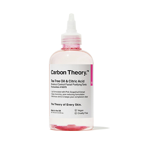 CARBON THEORY Тоник для лица очищающий Tea Tree Oil & Citric Acid Breakout Control Facial Purifying Tonic 250 #1