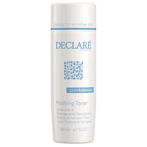 DECLARÉ Тоник для лица матирующий, сужающий поры (астрингентный) Pure Balance Matifying Toner 200 #1