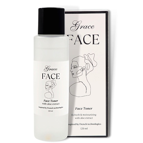 GRACE FACE Увлажняющий и успокаивающий тоник для лица с экстрактом алоэ вера 120 #1
