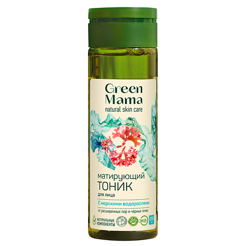 GREEN MAMA Матирующий тоник для лица от расширенных пор и черных точек Natural Skin Care 300 #1