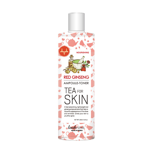 LOOK AT ME Тонер для лица питательный Tea For Skin Red Ginseng 250 #1