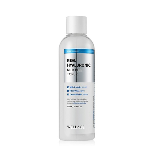 WELLAGE Тоник "Real Hyaluronic Milkpeel toner" 300 #1