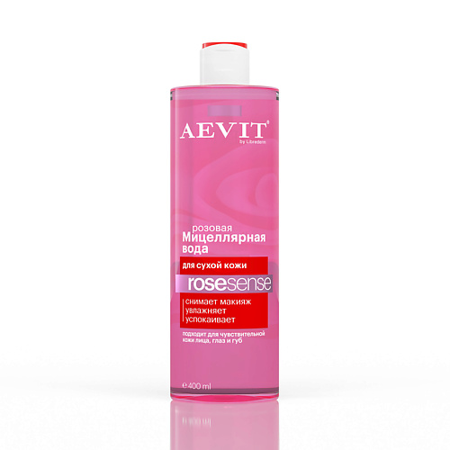 AEVIT BY LIBREDERM Мицеллярная вода розовая для тусклой и сухой кожи Rosesense 400 #1