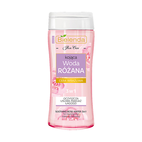 BIELENDA Мицеллярная вода ROSE CARE розовая успокаивающая 3в1 200 #1
