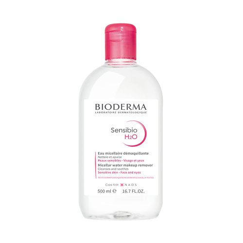 BIODERMA Мицеллярная вода для очищения нормальной и чувствительной кожи лица Sensibio H2O 500 #1