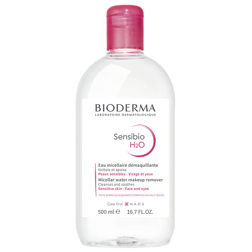 BIODERMA Мицеллярная вода для очищения нормальной и чувствительной кожи лица Sensibio H2O 500 #1