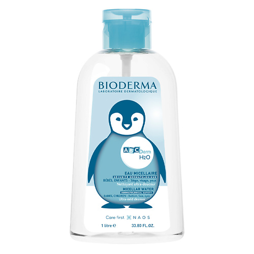 BIODERMA Мицеллярная вода H2O для очищения детской кожи ABCDerm 1000 #1