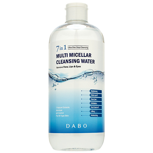 DABO Вода мицеллярная с растительным комплексом Multi Micellar 7 in 1 Cleansing Water 500 #1