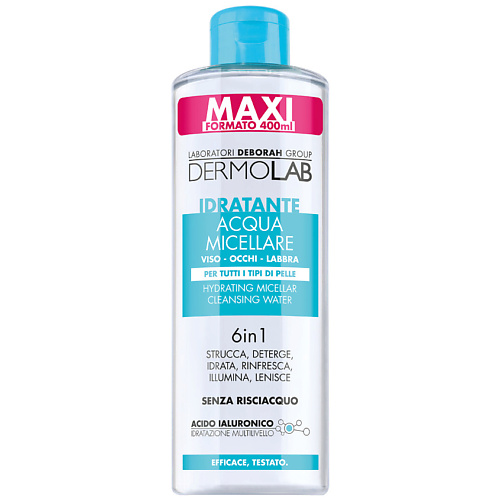 DERMOLAB DEBORAH Мицеллярная вода для очищения увлажняющая 6 в 1 Dermolab Moisturizing Micellar Cleansing Water 6 in 1 400 #1