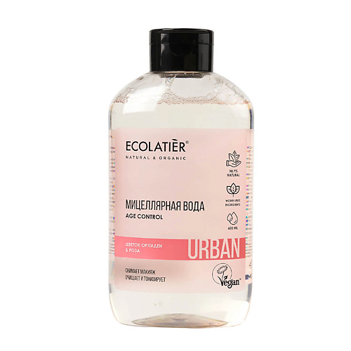 ECOLATIER Urban Мицеллярная вода для снятия макияжа Цветок орхидеи & Роза 600 #1