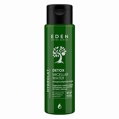 EDEN Мицеллярная вода Hydrolat для снятия макияжа с гидролатами ромашки и чайного дерева  DETOX 200 #1