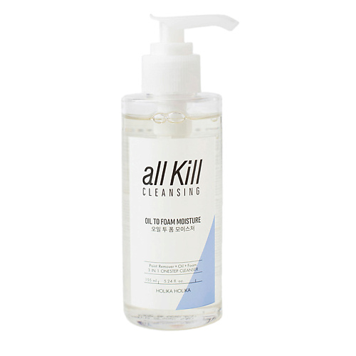 HOLIKA HOLIKA Очищающее гидрофильное масло-пенка All Kill Cleansing Oil To Foam Moisture увлажняющее 155 #1