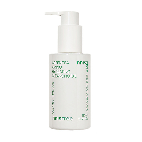 INNISFREE Увлажняющее гидрофильное масло с экстрактом зелёного чая и аминокислотами Green Tea 150 #1