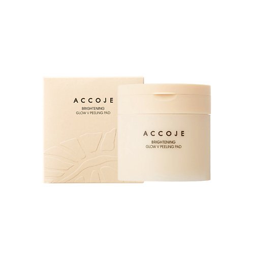ACCOJE Диски для пилинга и сияния кожи осветляющие Brightening Glow V Peeling Pad #1