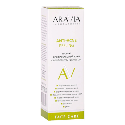 ARAVIA LABORATORIES Пилинг для проблемной кожи с комплексом кислот 18% Anti-Acne Peeling 50 #1