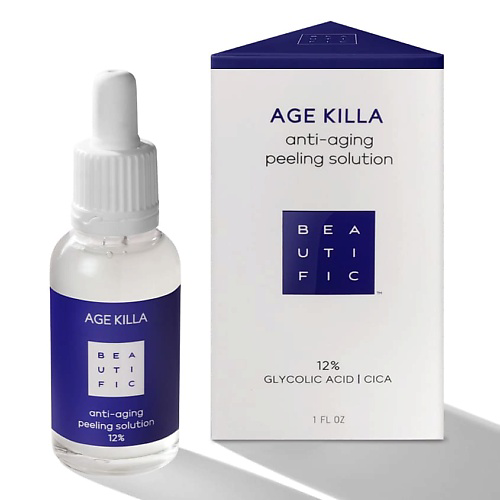 BEAUTIFIC Омолаживающий пилинг 12% с гликолевой кислотой и центеллой азиатской Age Killa 30 #1