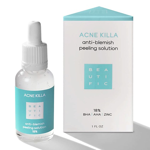BEAUTIFIC Пилинг для лица для лечения акне для жирной и комбинированной кожи Acne Killa 30 #1