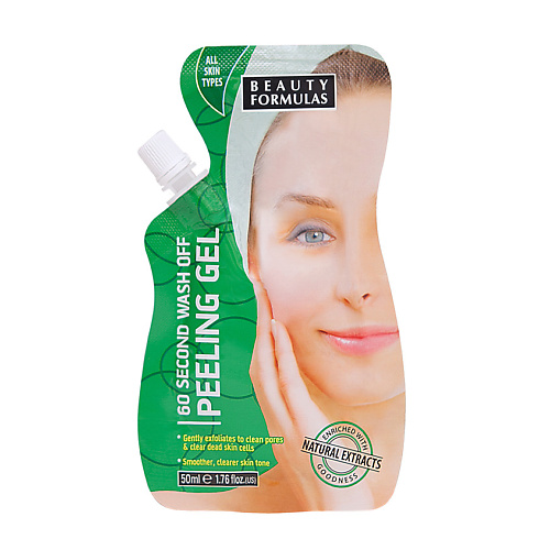 BEAUTY FORMULAS Гель-пилинг смывающийся через 60 секунд 60 Sec Wash Off Peeling Gel 50 #1