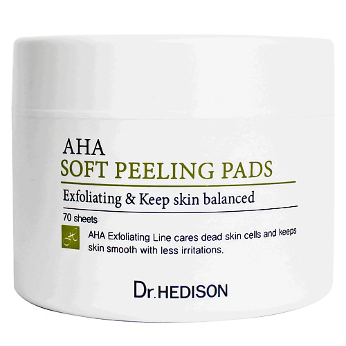 DR. HEDISON Салфетки для лица AHA Soft Peeling Pad #1
