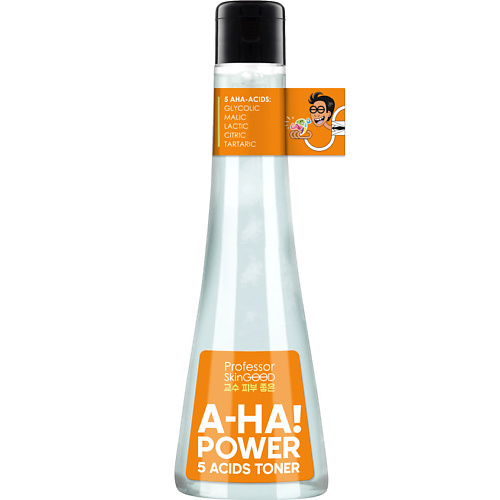 PROFESSOR SKINGOOD Тоник-пилинг для лица "AHA! POWER 5 ACIDS TONER" с AHA-кислотами для тонизирования кожи и осветления пигментных пятен 125 #1