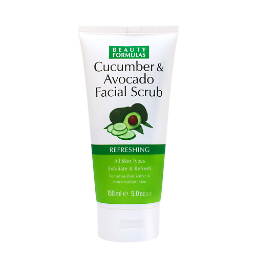 BEAUTY FORMULAS Скраб для лица с огурцом и авокадо Cucumber & Avocado Facial Scrub 150 #1