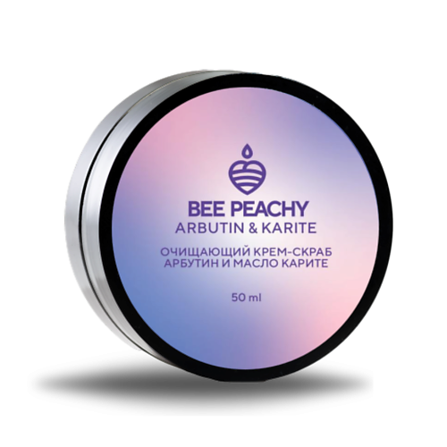 BEE PEACHY COSMETICS Очищающий крем-скраб для лица Арбутин и Масло карите 50 #1