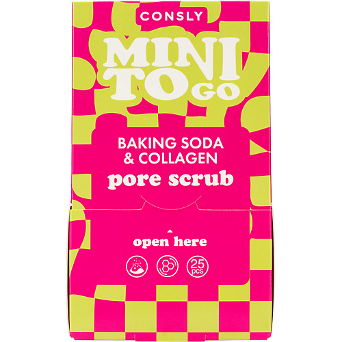CONSLY Скраб для лица с содой и коллагеном Mini To Go Baking Soda & Collagen Pore Scrub 7 #1