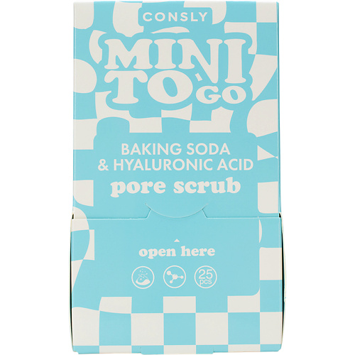 CONSLY Скраб для лица с содой и гиалуроновой кислотой Mini To Go Baking Soda & Hyaluronic Acid Pore Scrub 7 #1