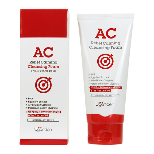 DERMAL Ugarden AC Relief Успокаивающая пенка для умывания с Центеллой Азиатской 120 #1