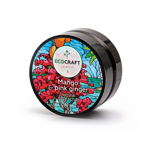 ECOCRAFT Скраб для лица Манго и розовый имбирь Mango & Pink Ginger Natural Face Scrub 60 #1