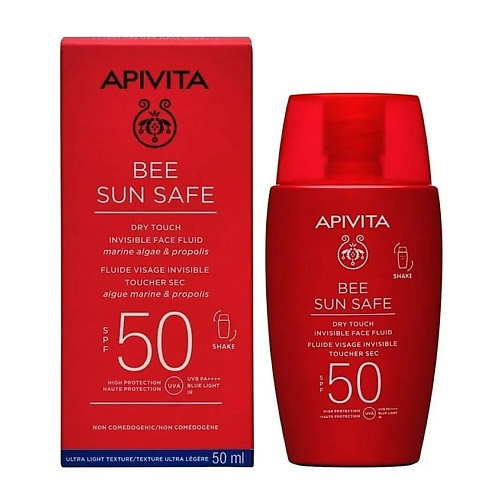 APIVITA Солнцезащитная невидимая эмульсия для лица SPF 50 Bee Sun Safe 50 #1