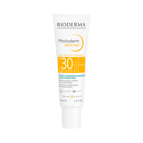 BIODERMA Солнцезащитный крем AKN для кожи, склонной к появлению акне SPF 30+ Photoderm 40 #1