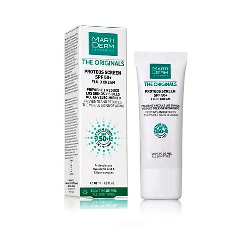 MARTIDERM Антивозрастной флюид The Originals Proteos Screen Fluid Cream SPF 50+ 40 #1