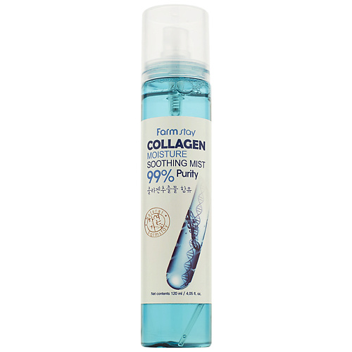 FARMSTAY Спрей для лица успокаивающий c коллагеном Collagen Moisture Soothing Mist 120 #1