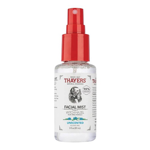 THAYERS Мист для лица без спирта с гамамелисом Witch Hazel Unscented Facial Mist 237 #1