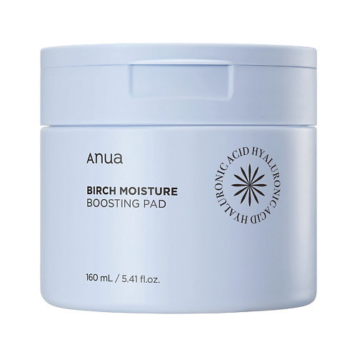 ANUA Увлажняющие тонер-пэды для лица с березовым соком BIRCH MOISTURE BOOSTING PAD 160 #1