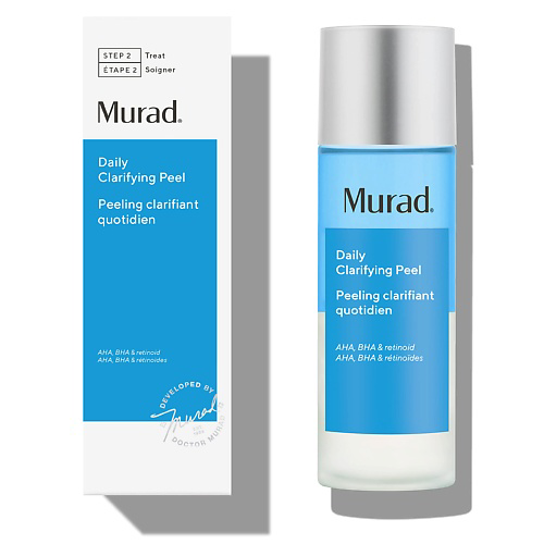 MURAD Ежедневный отшелушивающий тонер-пилинг с кислотами и ретинолом AHA/BHA/Retinoid Daily Peel 100 #1