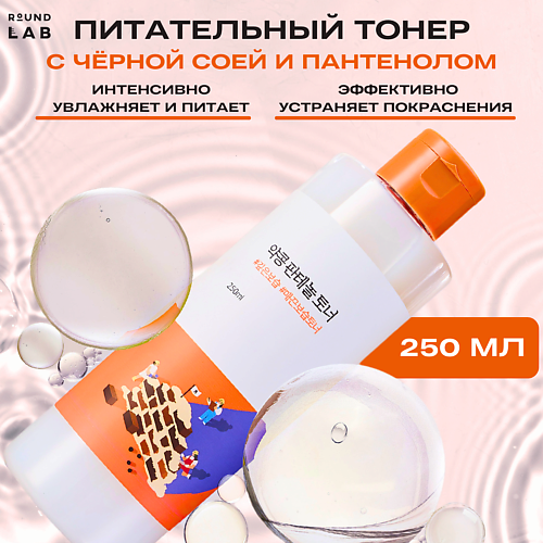 ROUND LAB Питательный тонер с чёрной соей и пантенолом Soybean Panthenol Toner 250 #1