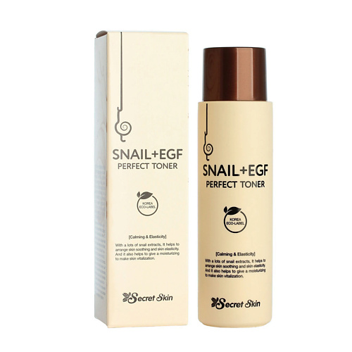 SECRET SKIN SNAIL+EGF Тонер для лица с экстрактом улитки и EGF 150 #1