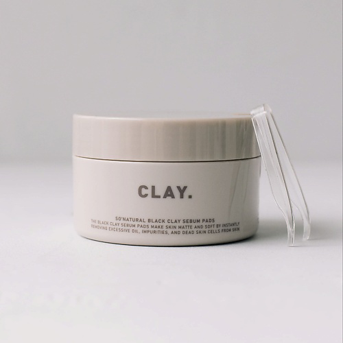 SO NATURAL Пэды для контроля себума Black Clay Sebum Pads 70 #1